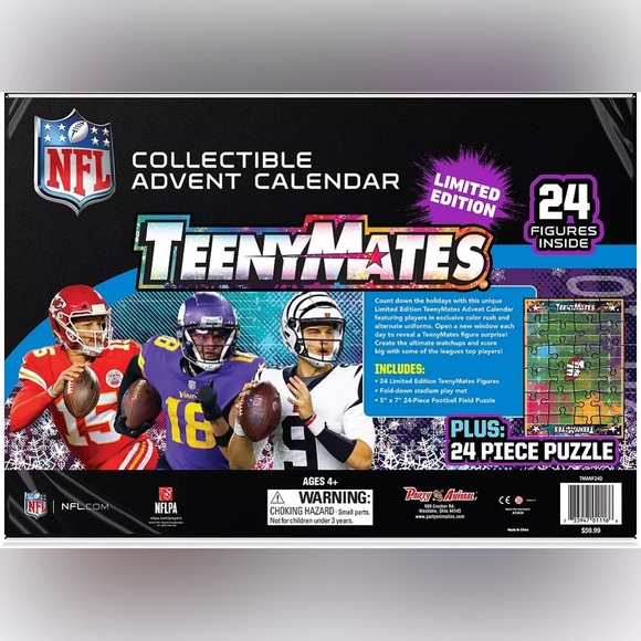 Party Animal NFL Color Rush TeenyMates Advent Calendar. NWT in box! - Picture 5 of 5